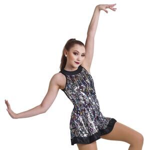 Dance Costume Medium Adult Multi Curtain Call J5359 Jazz Tap Musical Theater